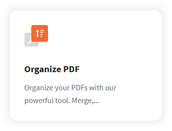 Organize PDF